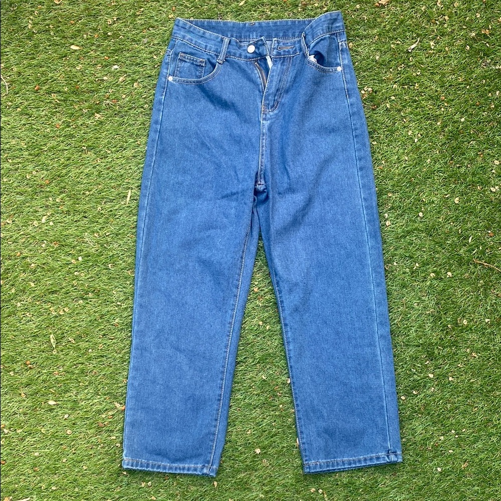 Classic Blue Straight Leg Jeans